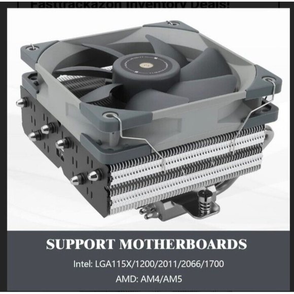 Thermalright SI-100 CPU Air Cooler, 6�6mm Heat Pipes, TL-E12 PWM Quiet Fan CPU - Picture 4 of 6
